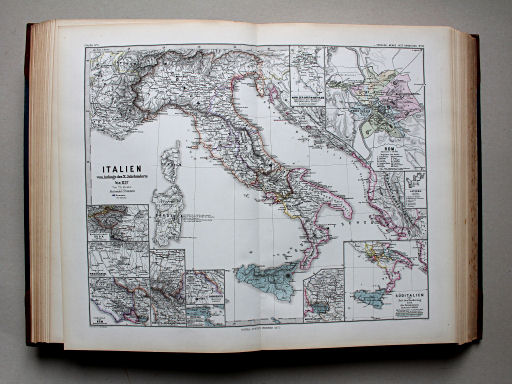Spruner-Menke, Hand-Atlas Mittelalter neuere Zeit, 1880
22. Italien vom Anfang des X. Jahrhunderts bis 1137