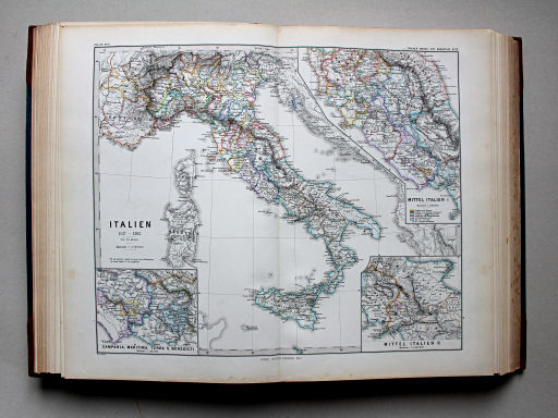 Spruner-Menke, Hand-Atlas Mittelalter neuere Zeit, 1880
23. Italien von 1137-1302