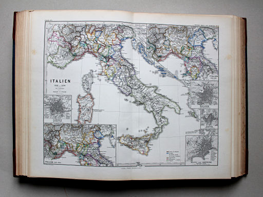 Spruner-Menke, Hand-Atlas Mittelalter neuere Zeit, 1880
25. Italien von 1302-1339