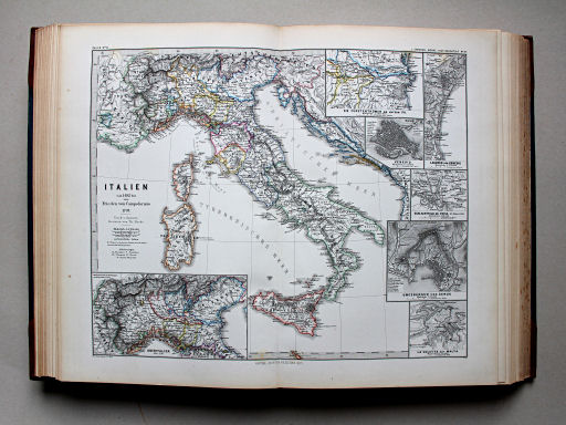 Spruner-Menke, Hand-Atlas Mittelalter neuere Zeit, 1880
27. Italien von 1492 bis zum Frieden von Campoformio 1797