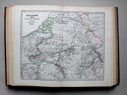 Spruner-Menke, Hand-Atlas Mittelalter neuere Zeit, 1880
32. Deutschlands Gaue II. Mittleres Lothringen
