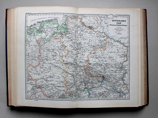 Spruner-Menke, Hand-Atlas Mittelalter neuere Zeit, 1880
33. Deutschlands Gaue III. Sachsen. Nördliches Thüringen
