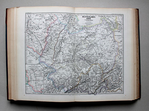 Spruner-Menke, Hand-Atlas Mittelalter neuere Zeit, 1880
35. Deutschlands Gaue V. Schwaben