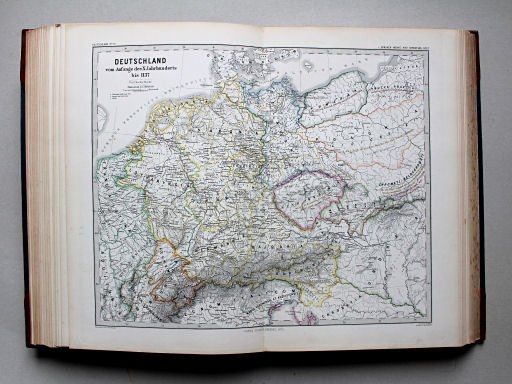 Spruner-Menke, Hand-Atlas Mittelalter neuere Zeit, 1880
37. Deutschland vom Anfange des X Jahrhunderts bis 1137