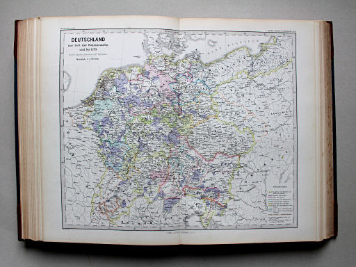 Spruner-Menke, Hand-Atlas Mittelalter neuere Zeit, 1880
38. Deutschland zur Zeit der Hohenstaufen und bis 1273
