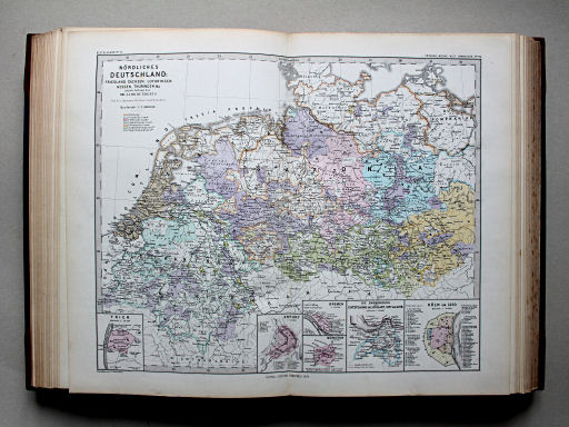 Spruner-Menke, Hand-Atlas Mittelalter neuere Zeit, 1880
39. Nördliches Deutschland: Friesland, Sachsen, Lothringen, Hessen, Thüringen &c. gegen Anfang des XIII. Jahrhunderts