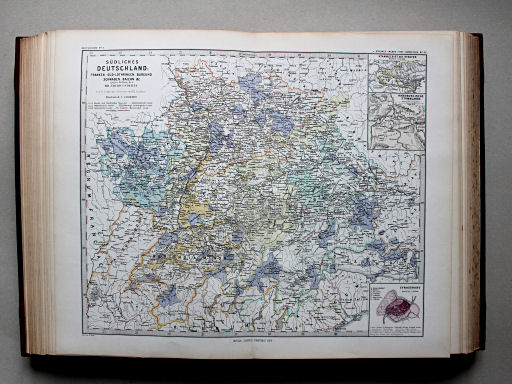 Spruner-Menke, Hand-Atlas Mittelalter neuere Zeit, 1880
40. Südliches Deutschland: Franken, Süd-Lothringen, Burgund, Schwaben, Baiern &c. gegen Anfang des XIII. Jahrhunderts