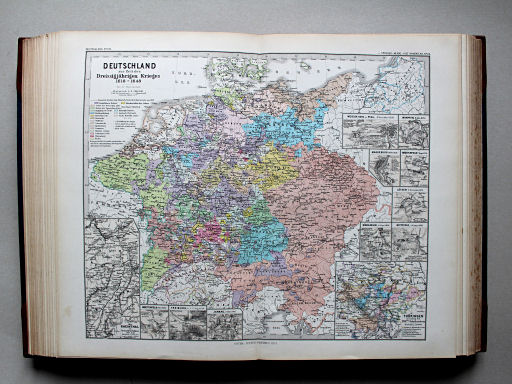 Spruner-Menke, Hand-Atlas Mittelalter neuere Zeit, 1880
44. Deutschland zur Zeit des Dreissigjährigen Krieges 1618-1648