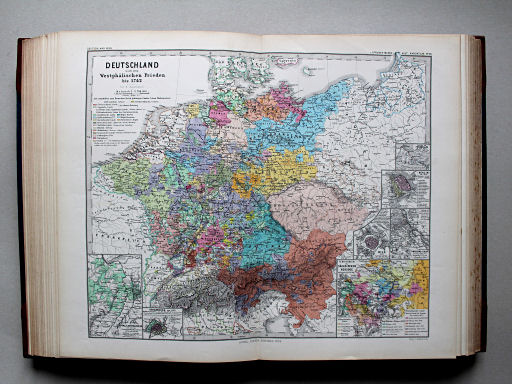 Spruner-Menke, Hand-Atlas Mittelalter neuere Zeit, 1880
45. Deutschland nach dem Westphälischen Frieden bis 1742