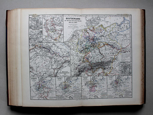Spruner-Menke, Hand-Atlas Mittelalter neuere Zeit, 1880
49. Deutschland zur Zeit des Deutschen Bundes 1815 bis 1866