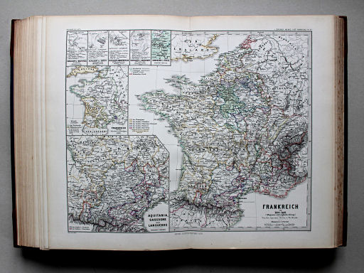 Spruner-Menke, Hand-Atlas Mittelalter neuere Zeit, 1880
52. Frankreich von 1180-1461 (Albigenser- und englische Kriege.)