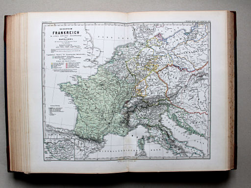 Spruner-Menke, Hand-Atlas Mittelalter neuere Zeit, 1880
56. Kaiserthum Frankreich in seiner weitesten Ausdehnung unter Napoleon I.
