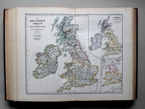 Spruner-Menke, Hand-Atlas Mittelalter neuere Zeit, 1880
60. Die Britischen Inseln nach ihrer kirchlichen Eintheilung vom Anfange des XII. Jahrhunderts bis zur Reformation
