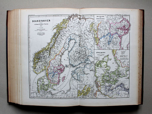 Spruner-Menke, Hand-Atlas Mittelalter neuere Zeit, 1880
64. Skandinavien bis zur Calmarischen Union 1397