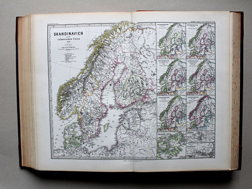 Spruner-Menke, Hand-Atlas Mittelalter neuere Zeit, 1880
66. Skandinavien seit der Calmarischen Union 1397