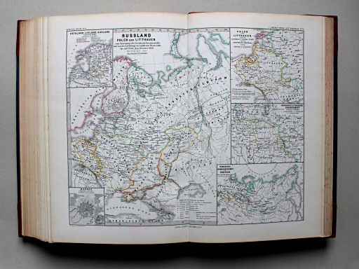 Spruner-Menke, Hand-Atlas Mittelalter neuere Zeit, 1880
70. Russland, Polen und Litthauen vom Untergang des Freistaats Nowgorod, 1478, und von der Auflösung der Goldenen Horde, 1480, bis auf Peter den Grossen 1689