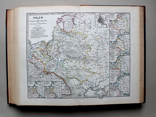 Spruner-Menke, Hand-Atlas Mittelalter neuere Zeit, 1880
71. Polen vom Anfange des XVIII. Jahrhunderts bis zum Untergange der Republik 1795