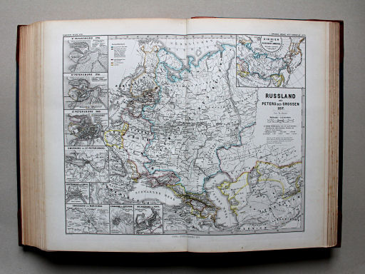 Spruner-Menke, Hand-Atlas Mittelalter neuere Zeit, 1880
72. Russland seit Peters des Grossen Zeit