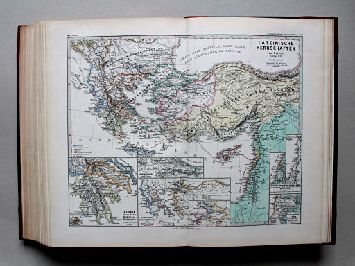 Spruner-Menke, Hand-Atlas Mittelalter neuere Zeit, 1880
86. Lateinische Herrschaften im Orient 1210 bis 1311