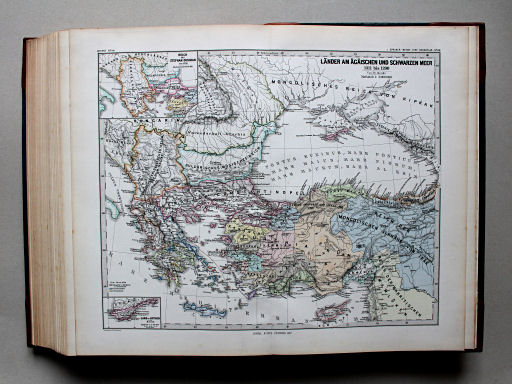 Spruner-Menke, Hand-Atlas Mittelalter neuere Zeit, 1880
88. Länder am Aegäischen und Schwarzen Meer 1311 bis 1390x