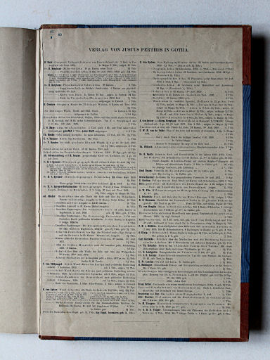von Spruners Atlas zur Geschichte Asiens etc. 1855
Schutblad achterin / Back endpaper