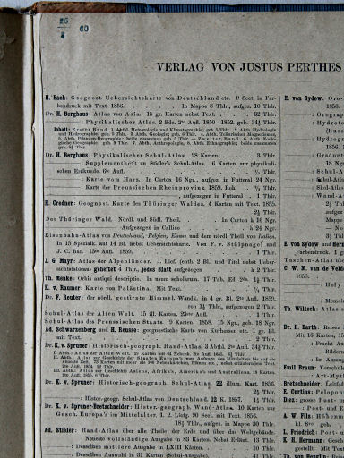 von Spruners Atlas zur Geschichte Asiens etc. 1855
Binddatum 26-3-60 (linksboven) / Binding date 26-3-60 (upper left)