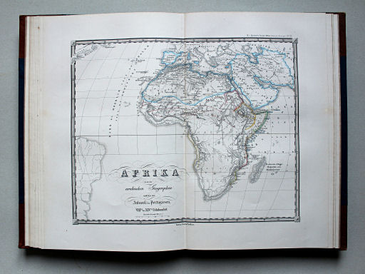 von Spruners Atlas zur Geschichte Asiens etc. 1855
12. Africa nach den arabischen Geographen und bis zur Ankunft der Portugiesen, VIIItes bis XIVtes Jahrhundert