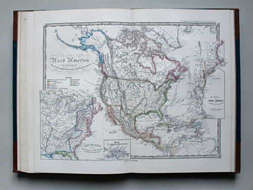 von Spruners Atlas zur Geschichte Asiens etc. 1855
14. Nord-America zur Übersicht der Entdeckung, Eroberung und Colonisation