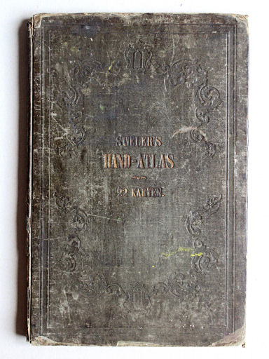 Stieler's Hand-Atlas der Aarde, 1852
Voorkant band / Front cover