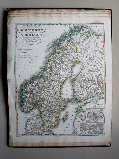 Stieler's Hand-Atlas der Aarde, 1852
8. Zweden en Noorwegen