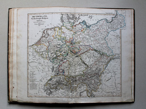 Stieler's Hand-Atlas der Aarde, 1852
12. Duitschland en aangrenzende landen