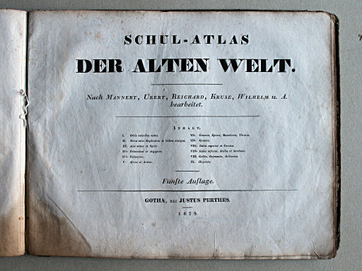 Schul-Atlas der alten Welt, 1829
Titelpagina