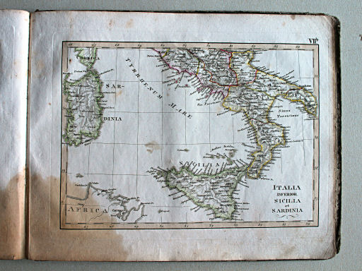 Schul-Atlas der alten Welt, 1829
VIIb. Italia inferior, Sicilia et Sardinia