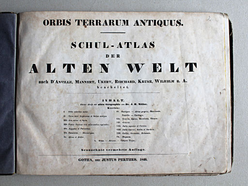 Schul-Atlas der alten Welt, 1846
Titelpagina