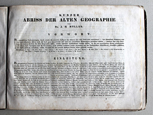 Schul-Atlas der alten Welt, 1846
Inleiding / Introduction p. 1