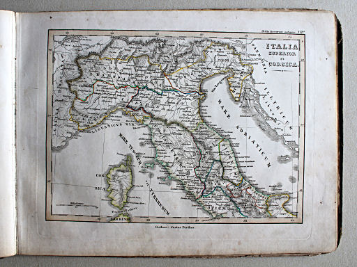 Schul-Atlas der alten Welt, 1846
VIIa. Italia superior et Corsica