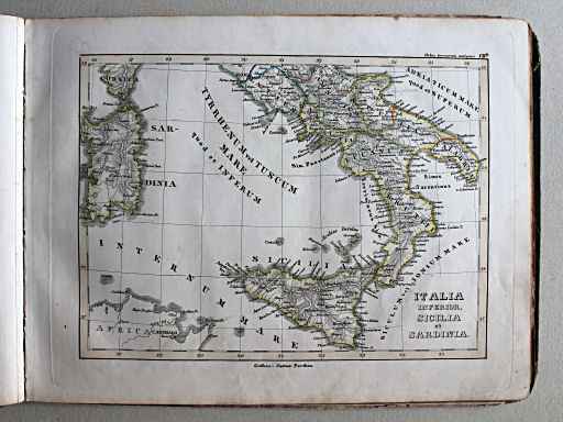 Schul-Atlas der alten Welt, 1846
VIIb. Italia inferior, Sicilia et Sardinia