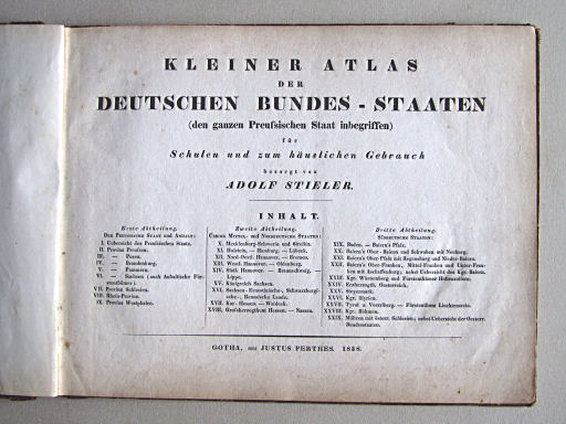 Kleiner Atlas der Deutschen Bundes-Staaten, 1838
Titelpagina
