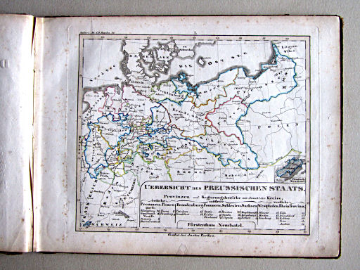 Kleiner Atlas der Deutschen Bundes-Staaten, 1838
1. Uebersicht des Preussischen Staats