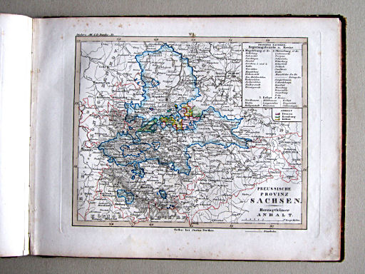 Kleiner Atlas der Deutschen Bundes-Staaten, 1838
6. Preussische Provinz Sachsen. Herzogthümer Anhalt