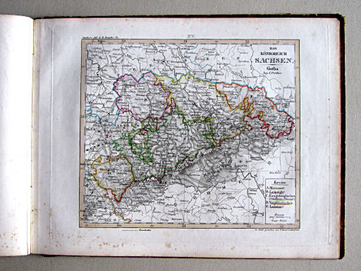 Kleiner Atlas der Deutschen Bundes-Staaten, 1838
15. Das Königreich Sachsen