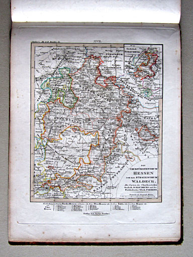 Kleiner Atlas der Deutschen Bundes-Staaten, 1838
17. Das Churfürstenthum Hessen und das Fürstenthum Waldeck