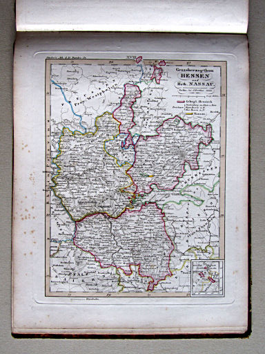 Kleiner Atlas der Deutschen Bundes-Staaten, 1838
18. Grossherzogthum Hessen und Hzth. Nassau