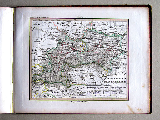 Kleiner Atlas der Deutschen Bundes-Staaten, 1838
24. Erzherzogthum Oesterreich