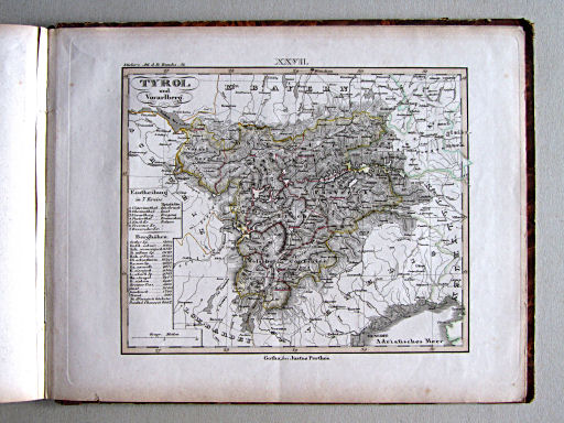 Kleiner Atlas der Deutschen Bundes-Staaten, 1838
27. Tyrol und Vorarlberg