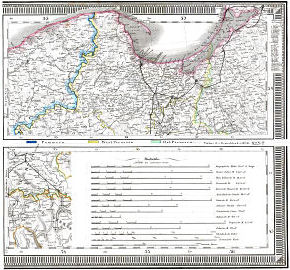 Stielers Atlas von Deutschland 1867
5a. Danzig
5b. Maassstäbe