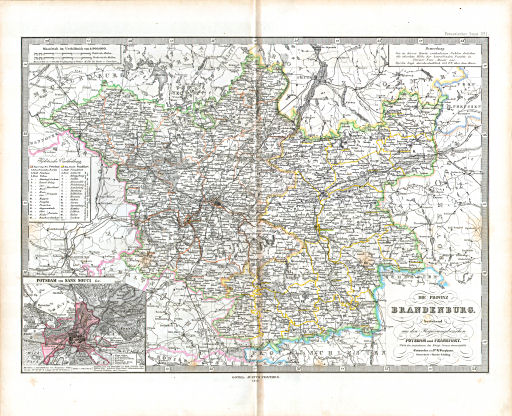 Stielers Hand-Atlas. Ergänzungen (1862-1866)
I. Provinz Brandenburg