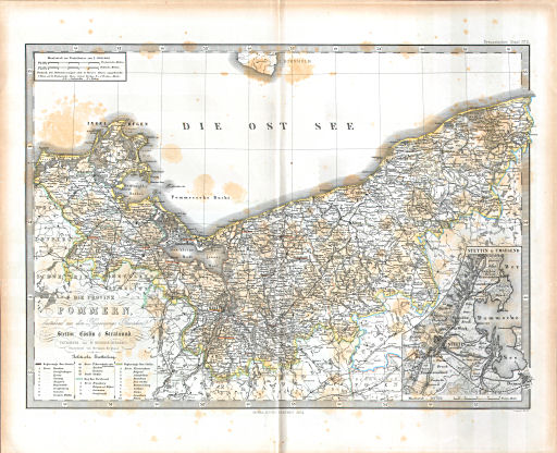 Stielers Hand-Atlas. Ergänzungen (1862-1866)
II. Provinz Pommern