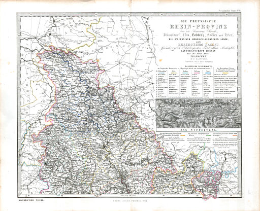 Stielers Hand-Atlas. Ergänzungen (1862-1866)
VI. Rhein-Provinz, nördlicher Theil