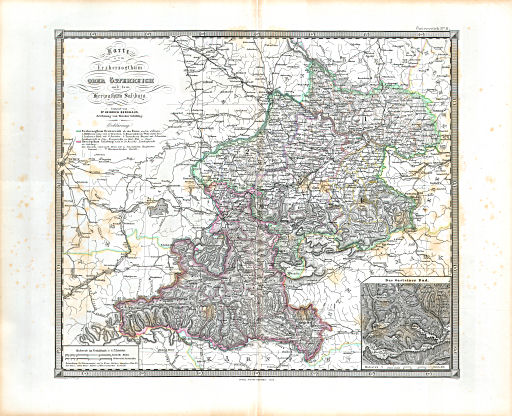 Stielers Hand-Atlas. Ergänzungen (1862-1866)
II. Oberösterreich und Salzburg
